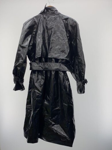 商品画像：トレンチコート/M/レザー/BLK/無地/1027301001 2