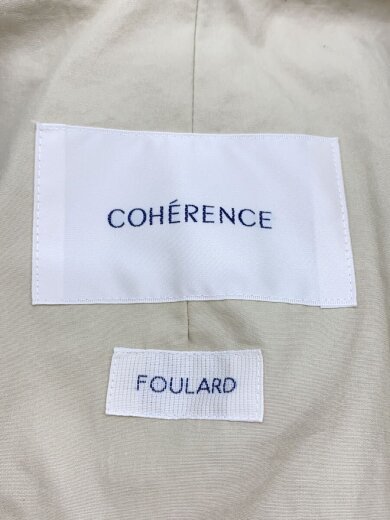 画像：COHERENCEステンカラーコート/M/コットン/BEG/0750-08-004063