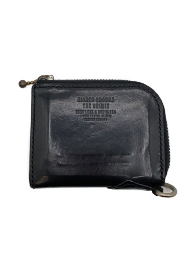 商品画像：2つ折り財布/レザー/BLK/無地/メンズ 1