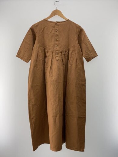 商品画像：7分袖ワンピース/O/コットン/BRW/無地/GE2212491-211019 2