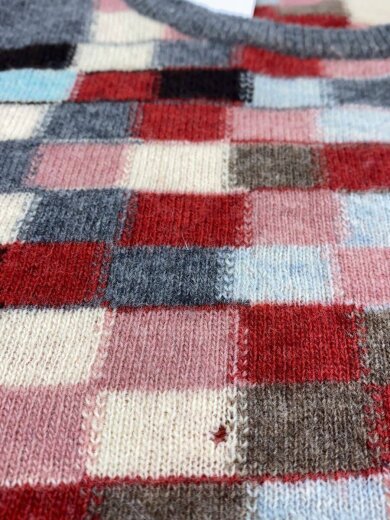 商品画像：ニット・セーター(薄手)/--/ウール/マルチカラー/総柄/TN-040080 9