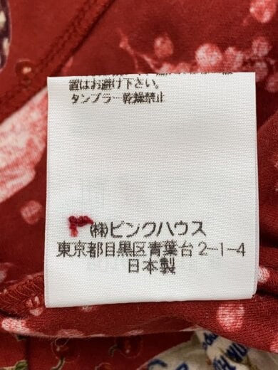 商品画像：長袖シャツ/L/コットン/RED/総柄/P014VUAL15 5