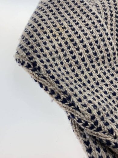 商品画像：ニット・セーター(厚手)/M/ウール/BRW/バーズアイ/OJSW9 6