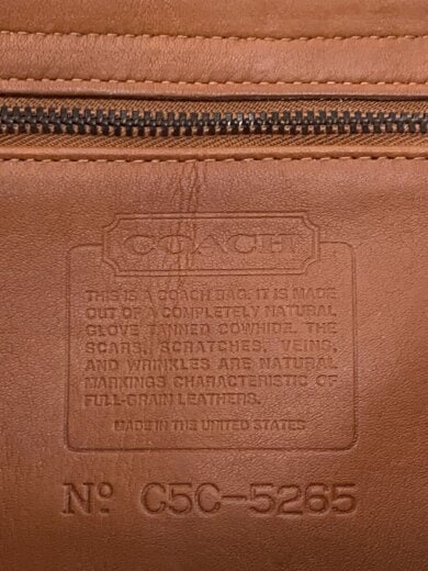 画像：COACHショルダーバッグ/レザー/BRW/52655