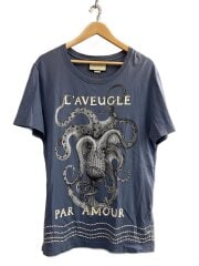 Tシャツ/S/コットン/NVY