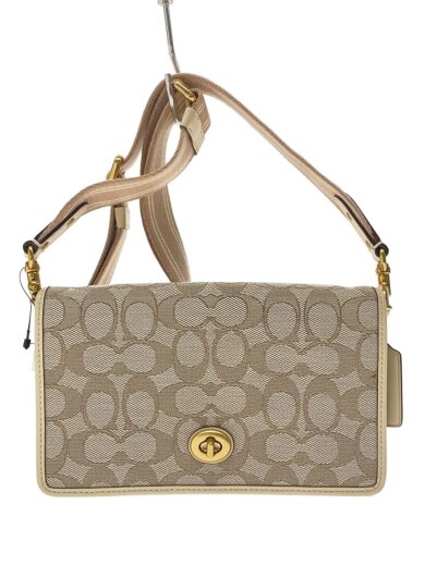 商品画像：ショルダーバッグ/キャンバス/BEG/総柄 1