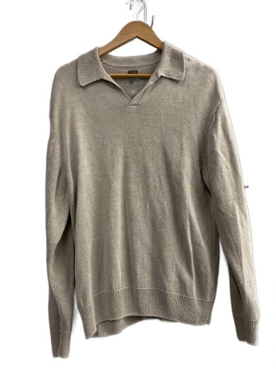 画像：BATONER × ADAM ET ROPEポロシャツ/2/リネン/BEG/BN-24SM-0671