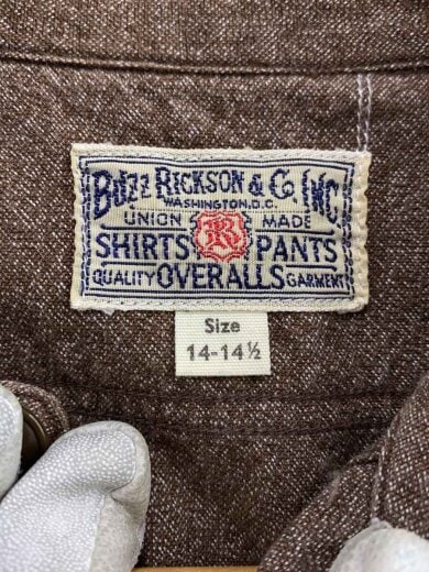 商品画像：長袖シャツ/14.5/コットン/BRW/BR26082 3