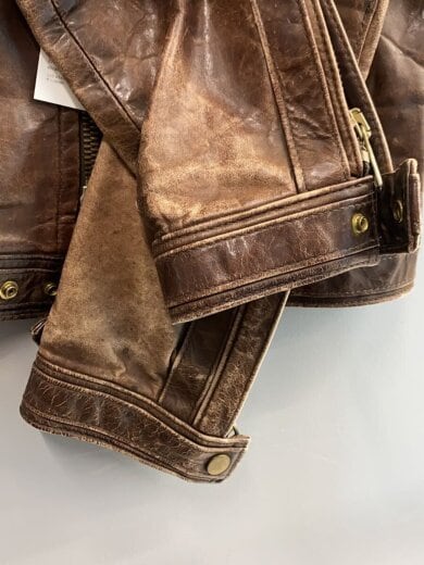 商品画像：シングルライダースジャケット/42/レザー/BRW 5