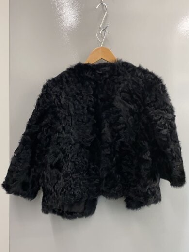 商品画像：ファージャケット/羊革/BLK/無地/11FW-PAOU-003/タヌキ 2