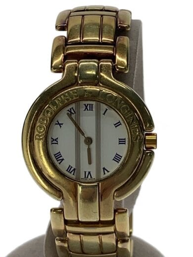 商品画像：RODOLPHE BY LONGINES/クォーツ腕時計/アナログ/18Kメッキ/WHT/GLD 1