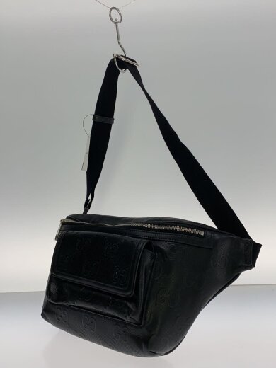 商品画像：ベルトバッグ_GGエンボス/レザー/BLK 2