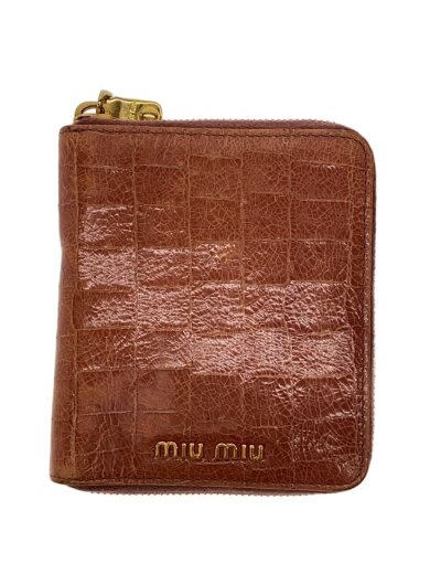 商品画像：2つ折り財布/レザー/PNK/アニマル/レディース/クロコ型押し 1