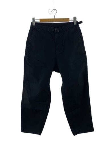 商品画像：STRETCH TWILL WIDE TAPERED PANTS/30/コットン/BLK 1
