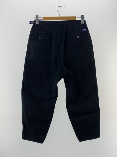 商品画像：STRETCH TWILL WIDE TAPERED PANTS/30/コットン/BLK 2