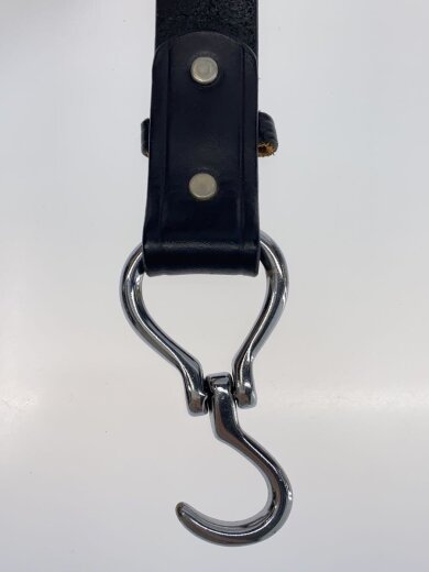 商品画像：ベルト/レザー/BLK/無地/メンズ/フック式 4