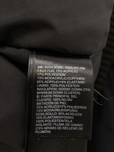 商品画像：F14/ダウンジャケット/M/アクリル/BLK/4501292597 4