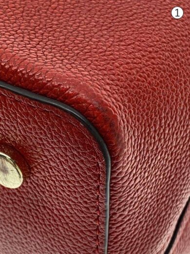 商品画像：ショルダーバッグ/レザー/RED 7