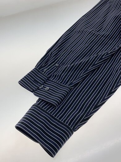 商品画像：長袖シャツ/XXL/コットン/NVY/ストライプ 4