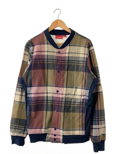 商品画像：スタジャン/L/コットン/マルチカラー/チェック/plaid snap front sweat(14fw)// 1