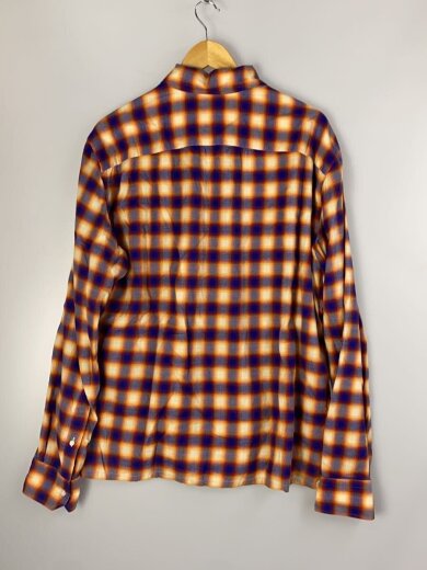 商品画像：長袖シャツ/XL/コットン/YLW/オンブレCK/2820700251// 2
