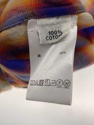 商品画像：長袖シャツ/XL/コットン/YLW/オンブレCK/2820700251// 4