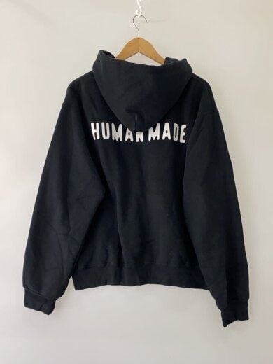 商品画像：ジップパーカー/M/コットン/BLK/HM30CS051// 2