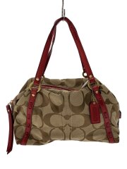 ボストンバッグ_シグネチャー_ベージュ/キャンバス/BEG/総柄