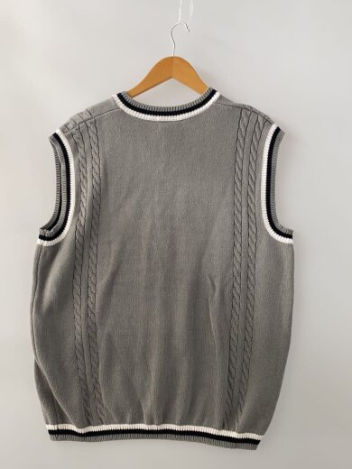 商品画像：ニットベスト(厚手)/L/アクリル/GRY/無地// 2