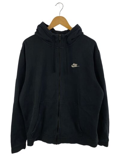 商品画像：ジップパーカー/L/コットン/BLK/804389-010 1