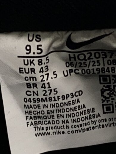 商品画像：AIR FORCE 1 LOW_エアフォース ワン ロー/27.5cm/BLK 5