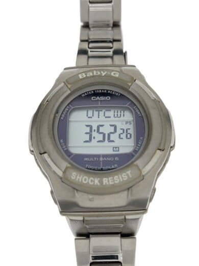 商品画像：ソーラー腕時計・Baby-G/デジタル/ステンレス/SLV/SLV/SS 1