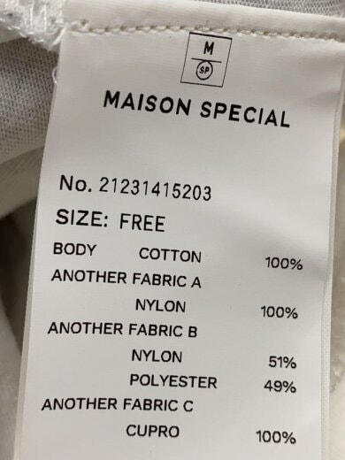 商品画像：半袖カットソー/FREE/コットン/WHT/無地/21231415203 4