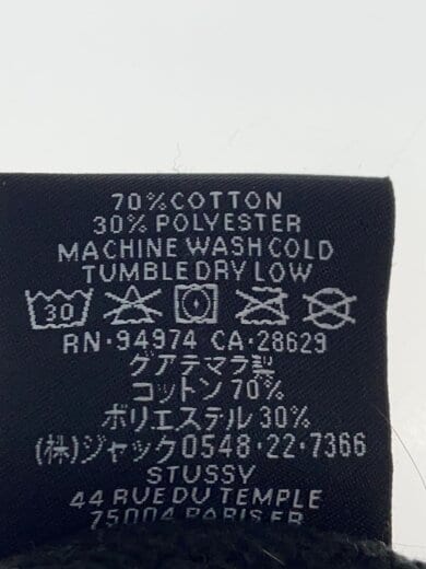 商品画像：ジップパーカー/XL/コットン/BLK/Z4000SZS23// 4
