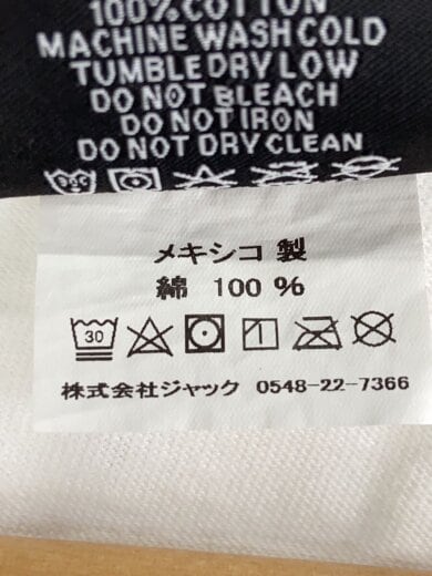 商品画像：Tシャツ/M/コットン/WHT/無地 4