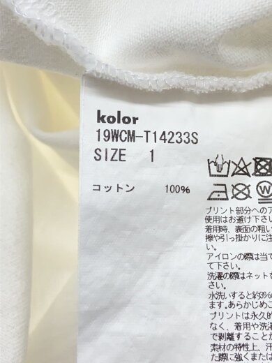 商品画像：Tシャツ/1/コットン/WHT/19WCM-T14233S 4