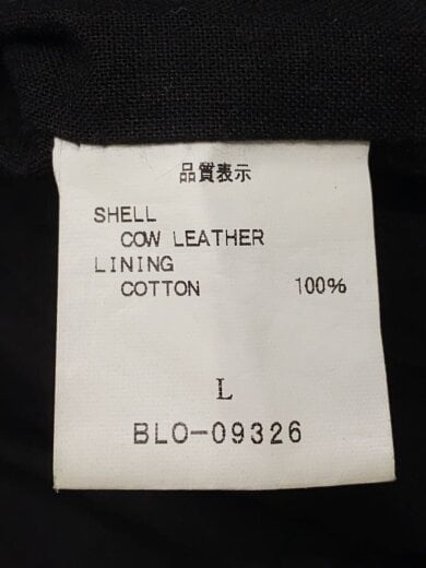 商品画像：レザージャケット・ブルゾン/L/レザー/BLK/BLO-09326// 4