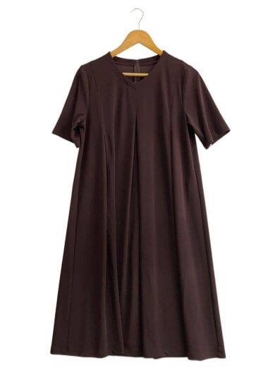商品画像：半袖ワンピース/11/ポリエステル/BRD/無地/AM-0503704// 1