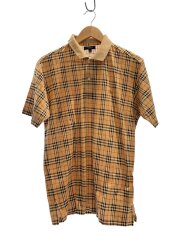 ポロシャツ/M/コットン/CML/チェック/HKK-009-03