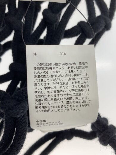 商品画像：ニットベスト(薄手)/--/コットン/BLK/231-11314-013 4