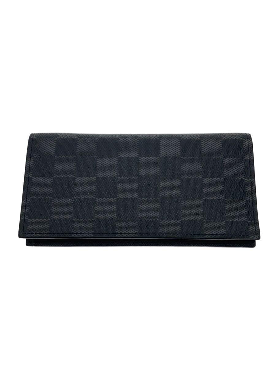 LOUIS VUITTON / ポルト・フォイユ・アレクサンドルNM_ダミエ・グラフィット/PVC/BLK/メンズ