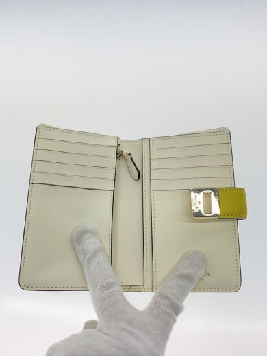 商品画像：2つ折り財布/レザー/YLW/レディース 4