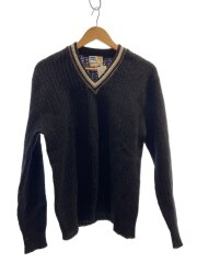 ニット・セーター(薄手)/M/ウール/BLK/60S