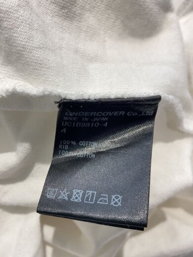 商品画像：Tシャツ/4/コットン/WHT/無地 4