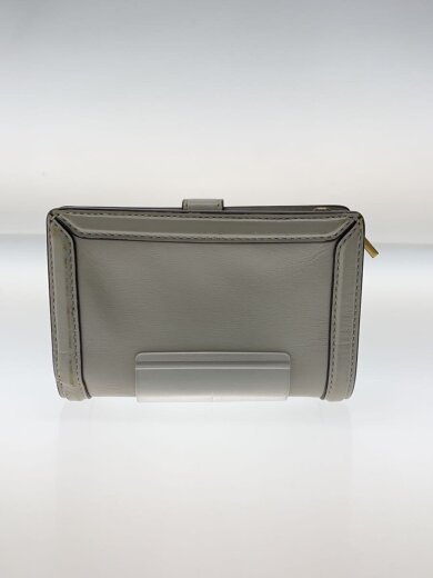 商品画像：2つ折り財布/レザー/SLV/無地/レディース// 2