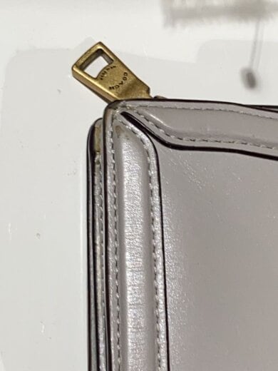 商品画像：2つ折り財布/レザー/SLV/無地/レディース// 7