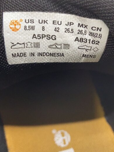 商品画像：ハイカットスニーカー/26.5cm/BLK/A83162// 5