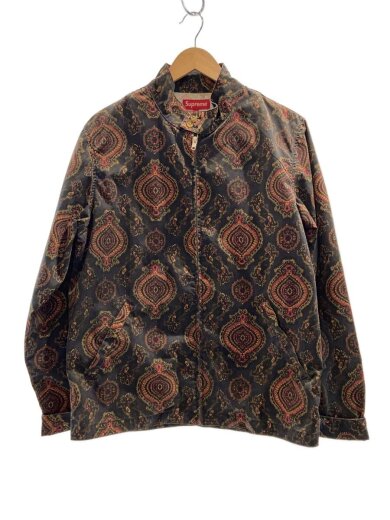 商品画像：ハリントンジャケット/12SS/M/ポリエステル/BLK/総柄/ペイズリー 1