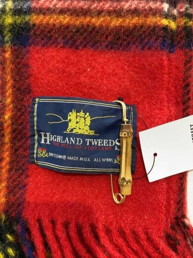 商品画像：マフラー/ウール/RED/チェック/レディース/51-01-52-01012 2