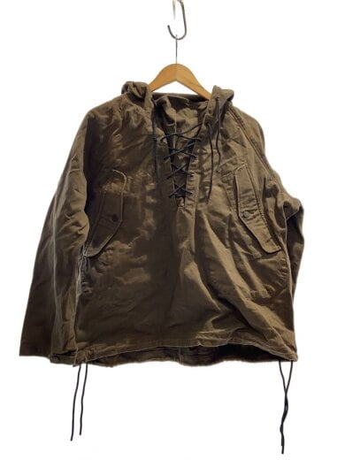 画像：HYKEジャケット/レースアップデッキパーカー/1/コットン/KHK/201-17237 0331